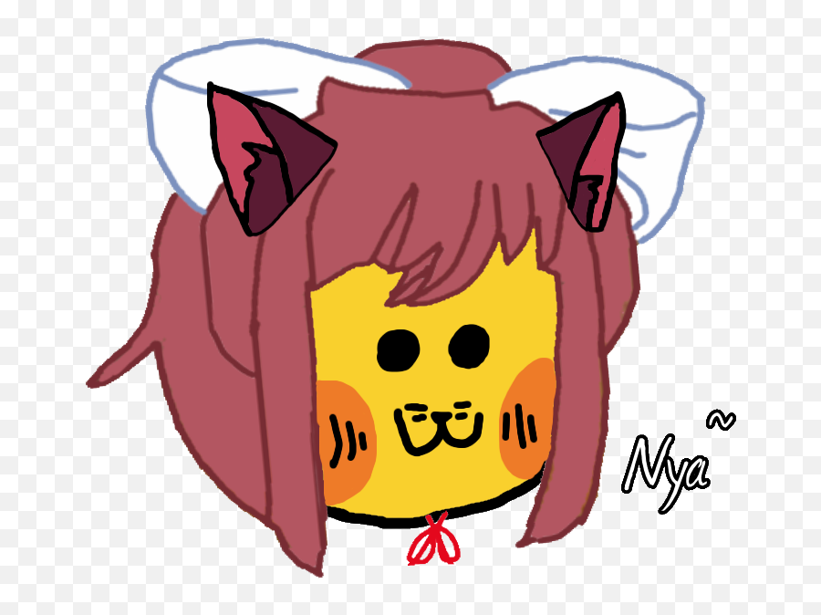 Neko Emoj - Ika Emoji Ok So Sipi Gave Monika A Bite Since Fictional Character,Okay Emoji