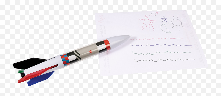 Giant Space Age Rocket Pen - Marking Tool Emoji,Emoji Pens