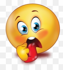 Scared Long Tonque Emoji - Happy,Long Tongue Emoji
