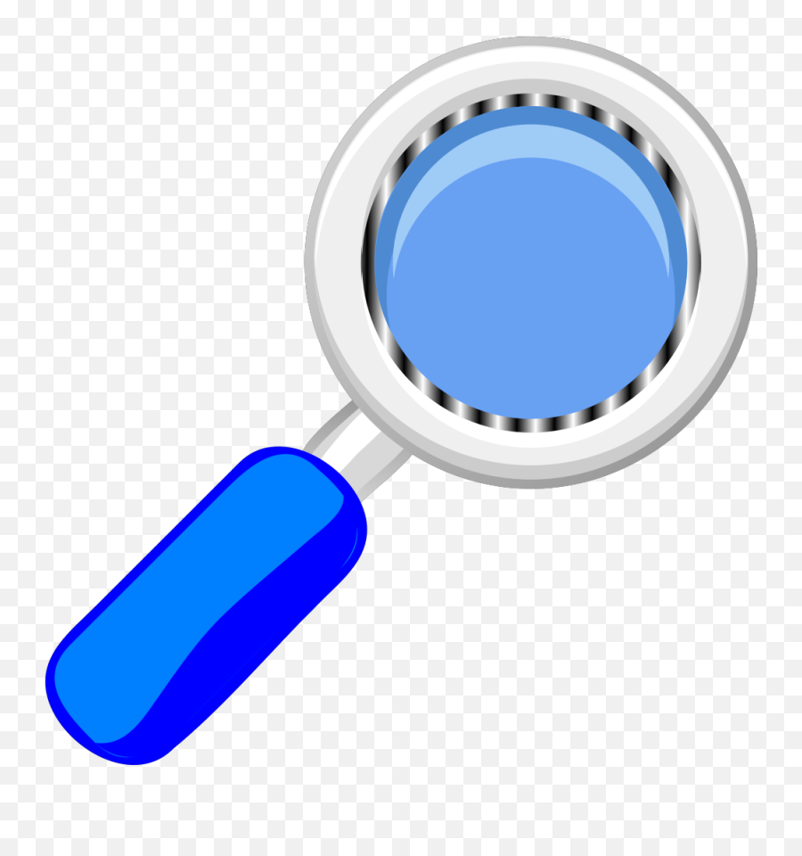 Blue Magnifying Glass Clipart - Png Download Full Size Blue Magnifying Glass Clipart Emoji,Find The Emoji Magnifying Glass