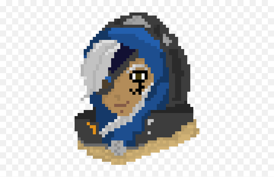 Pixel Art Gallery - Ana Amari Pixel Art Overwatch Ana Emoji,Mercy Emoticon Overwatch