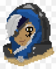 Pixel Art Gallery - Ana Amari Pixel Art Overwatch Ana Emoji,Mercy Emoticon Overwatch