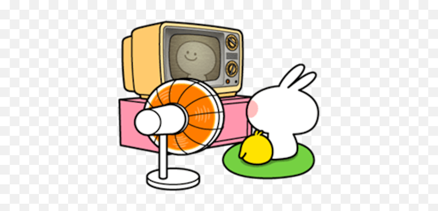 Spoiled Rabbit Summer - Sticker Emoji,Japanese Crt Emoticon