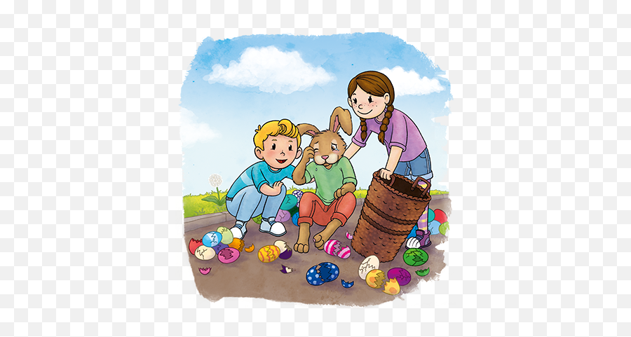 The Easter Bunny Story Emoji,Cip Art Emotion Faces For Kids