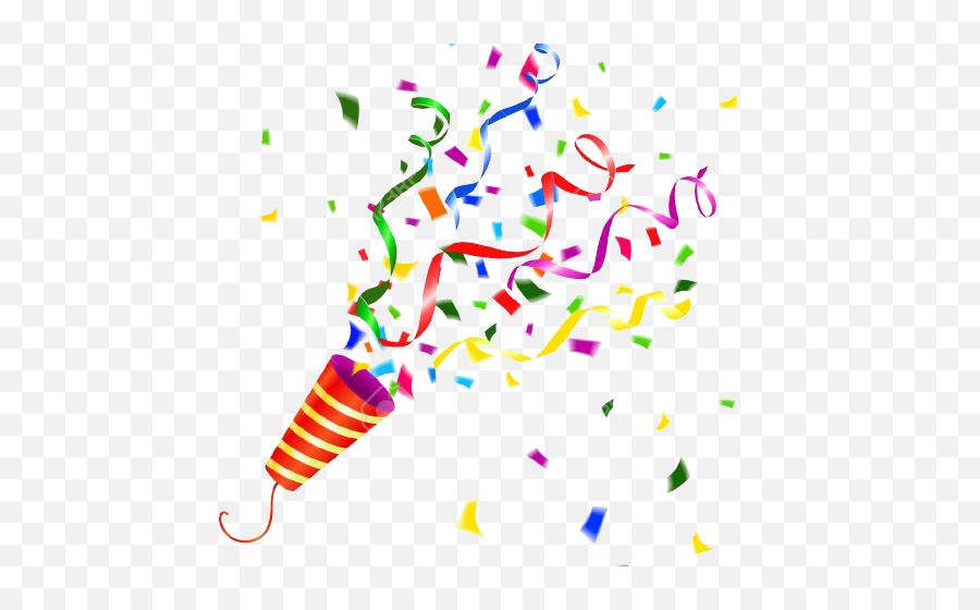 Birthday Blower Png - Confetti Clipart Party Horn Confetti Emoji,Popper Emoji