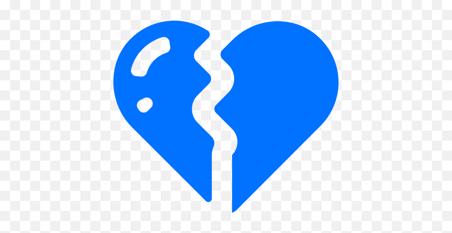 Broken Heart Sad Valentine Icon - Free Download Transparent Blue Broken Heart Emoji,Broken Heart Emoji Code