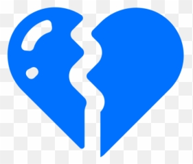 Broken Heart Sad Valentine Icon - Free Download Transparent Blue Broken Heart Emoji,Broken Heart Emoji Code