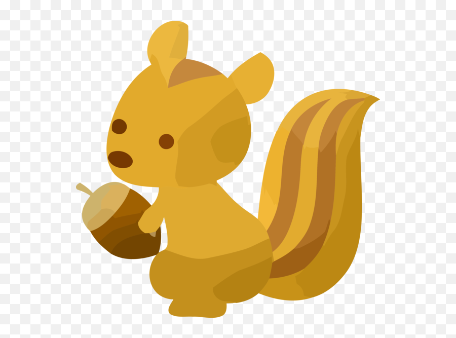 Thanksgiving Squirrel Cartoon Yellow Emoji,Free Animated Thanksgiving Emoticons