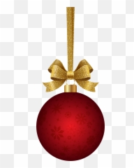 Clipart Ball Red Red Christmas Hanging - Hanging Transparent Christmas Ball Emoji,Emoji Hanging Decorations