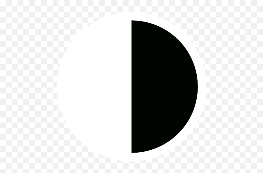 Two - Half Colored Circle Png Emoji,Arkham City Background Emoticon