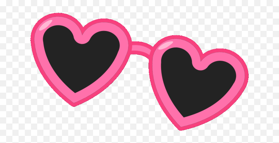 Top Eye Wear Stickers For Android U0026 Ios Gfycat - Animated Pink Heart Glasses Emoji,Eye Roll Emoji Gif