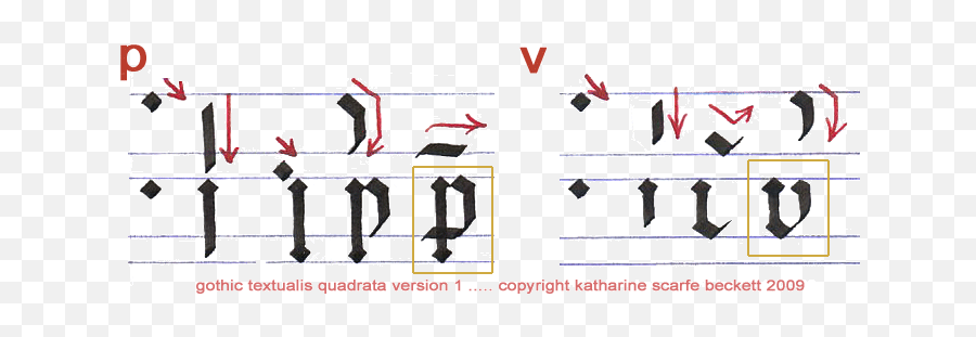 Gothic Letters Step By Step - Part 2 For Adult Emoji,Calligraphy Emoticon