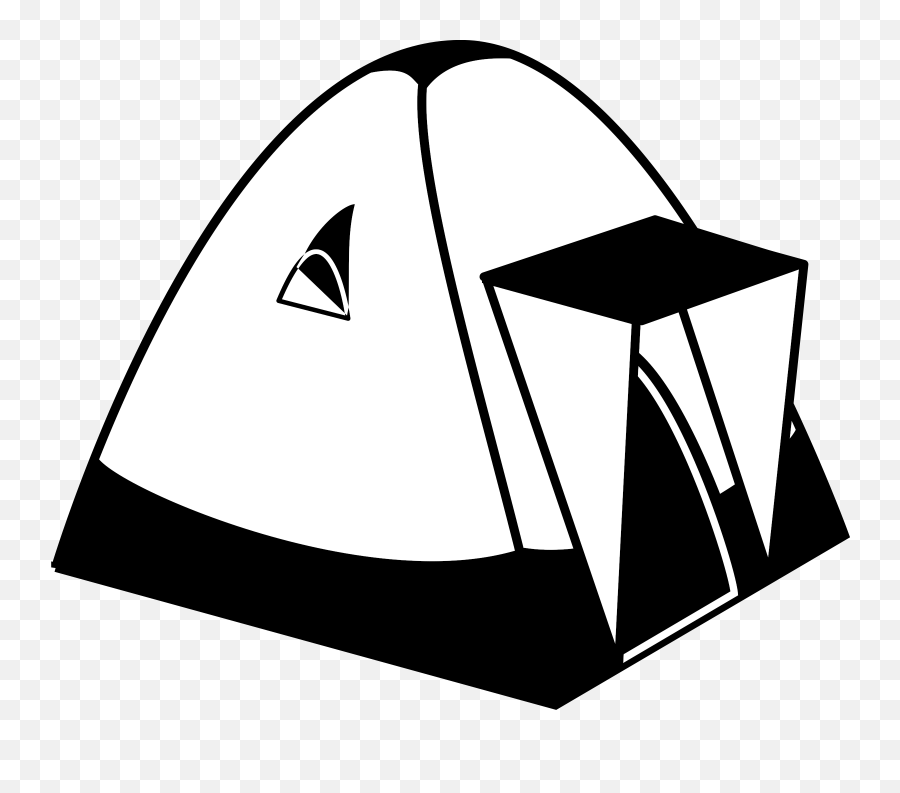 Campamento Gráficos Vectoriales - Descarga Imágenes Gratis Tent Clipart Black And White Emoji,Emoticon Acampar