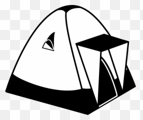Campamento Gráficos Vectoriales - Descarga Imágenes Gratis Tent Clipart Black And White Emoji,Emoticon Acampar