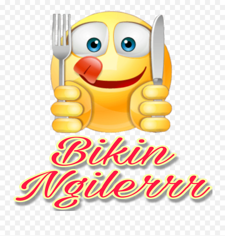 Biking Yummy Yum Sticker - Fork Emoji,(yn) Emoji