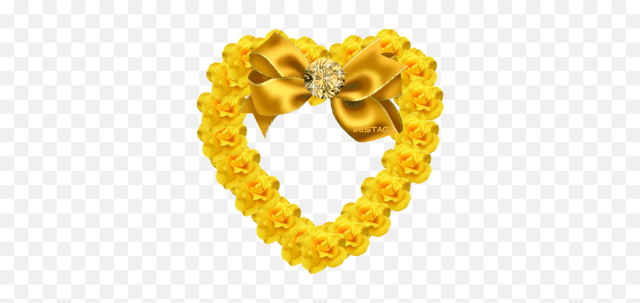 Glitter Graphics Beautiful Rose Flowers - Heart Love Yellow Rose Emoji,