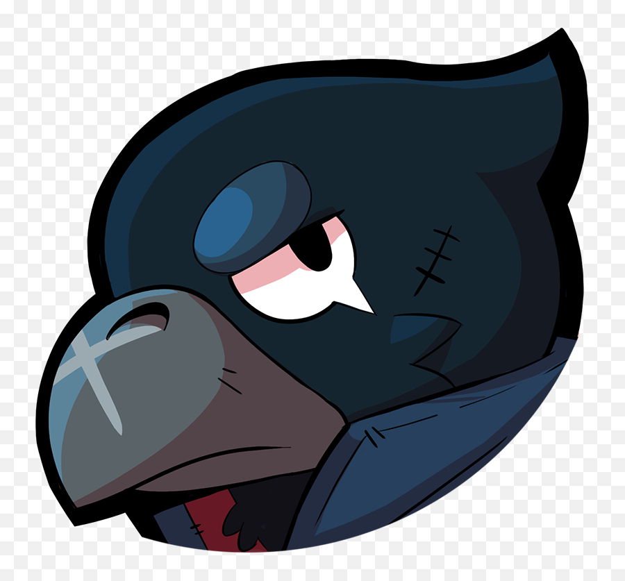 Crow Dark Black Sticker - Crow Brawl Stars Emoji,Crow Emoji