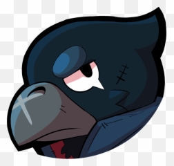 Crow Dark Black Sticker - Crow Brawl Stars Emoji,Crow Emoji