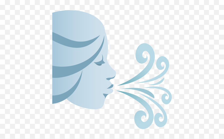 Emoji Facing The Wind To Copy Paste - Wind Emoji Transparent,Google Wind Emoji