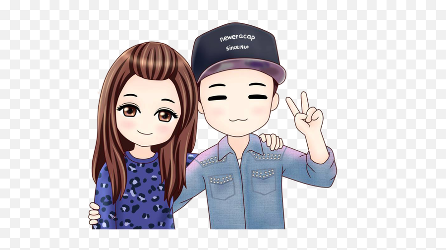 Top Cute Cute Chibi Wallpaper U201cbeautiful In The Whole World - Couple Image Of Cartoon Emoji,Anime Emotions Wallpaper