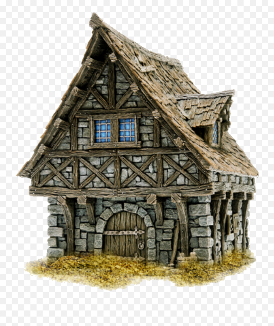 House Building Sticker - Were Medieval Houses Made Emoji,House Candy House Emoji