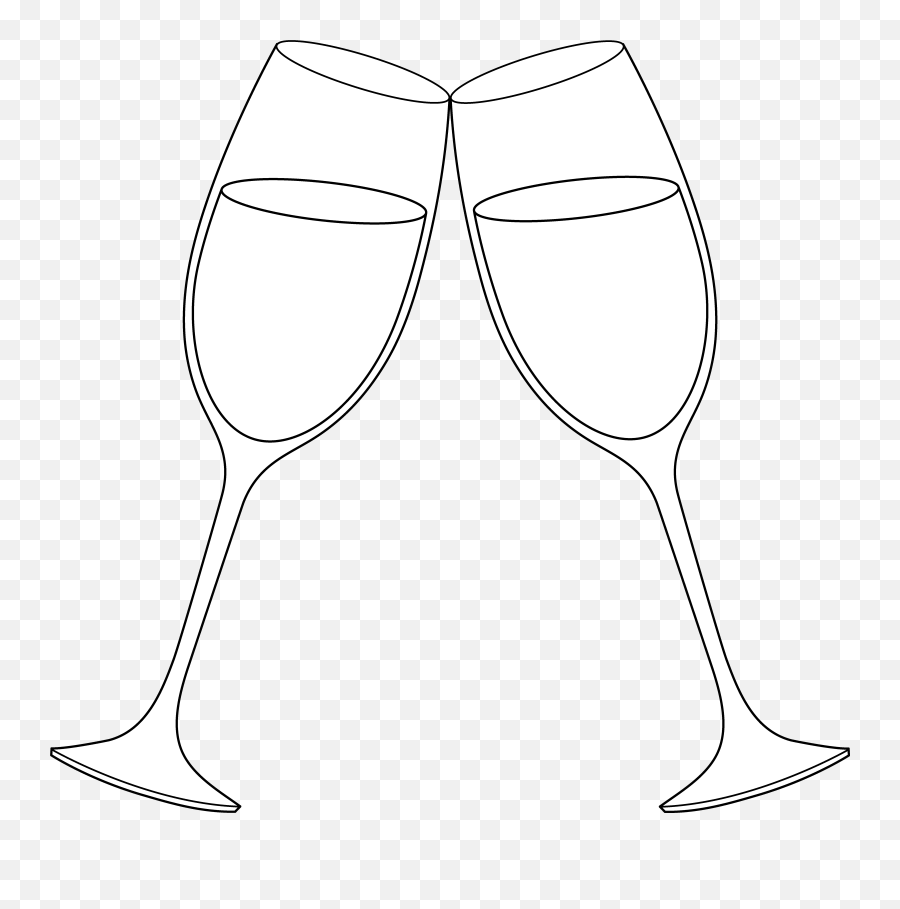 Champagne Glasses Clipart Png Images - Wine Glass Toast Clip Art Emoji,Emoticon Juice Glasses