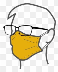Protect Yourself Others With A Mask - Personas Con Mascarilla Y Lentes Para Dibujar Emoji,The Guy With The White Mask That Can Change Emotions