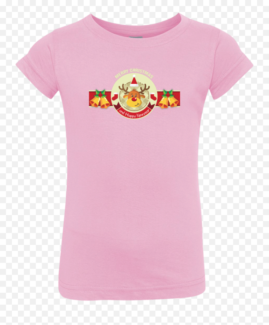 Merry Christmas And Happy New Year - Short Sleeve Emoji,Merry Christmas Girl Emoticon
