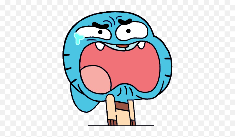 866347 - Gumballs And Darwen Reactions Transparent Emoji,The Amazing World Of Gumball Gumball Showing His Emotions Episode