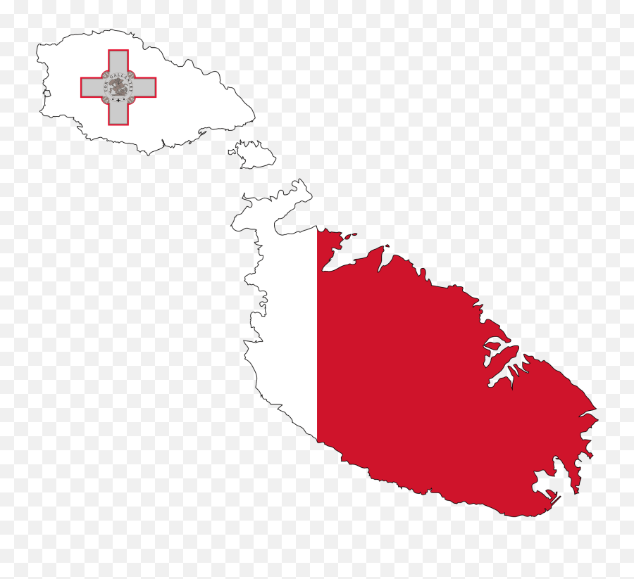 Malta Map Flag Clipart - Malta Flag And Map Emoji,Armenian Flag Emoji Small