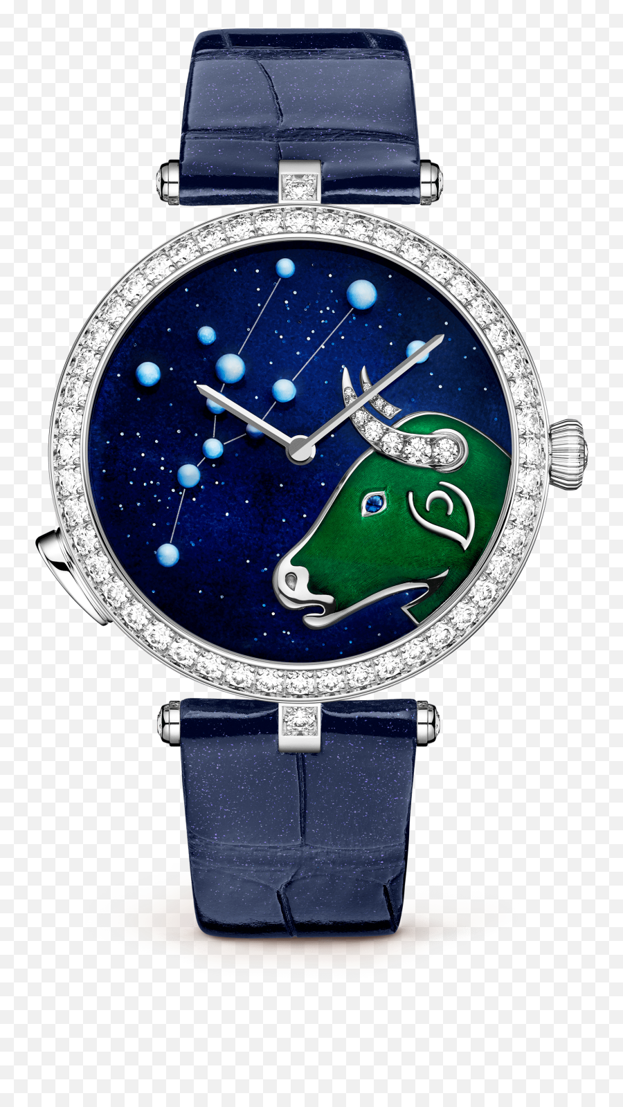 Lady Arpels Zodiac Lumineux Taurus - Van Cleef Arpels Watch Emoji,Taurus + Emotion