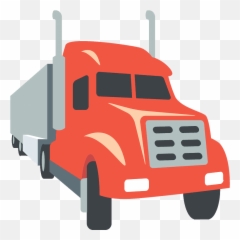 Articulated Lorry Emoji Clipart - Emoticon Truck,Semi Truck Emoji