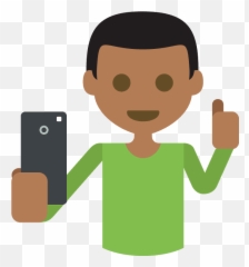Selfie Emoji Clipart - Emoji,Selfie Emoji