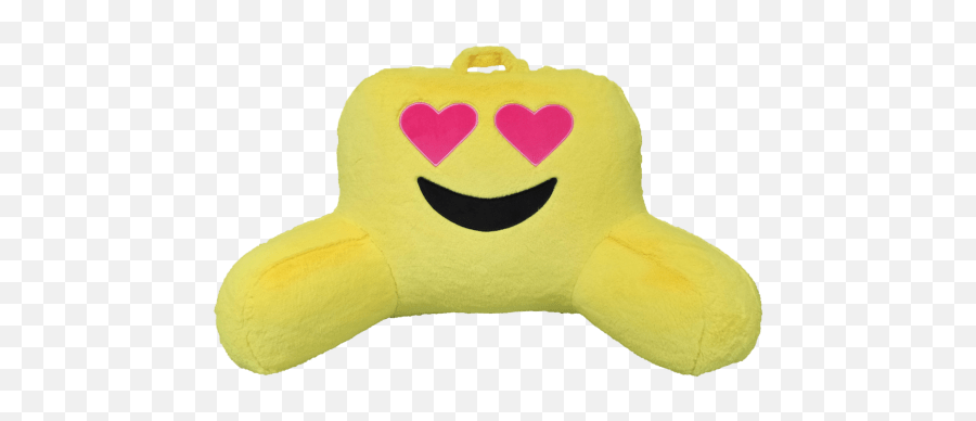 Heart Eyes Emoji Lounge Pillow - Soft,Stuffed Emoticon