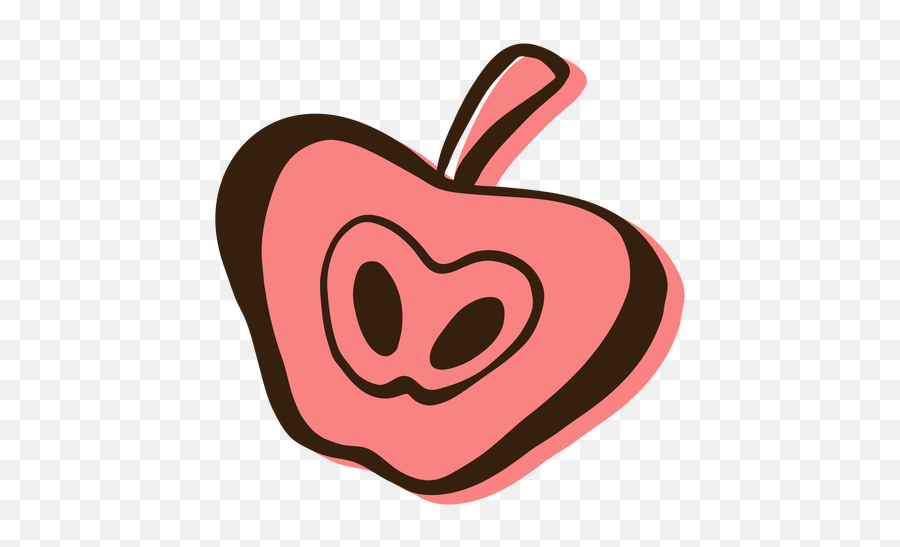 Cut Apple Hand Drawn Transparent Png U0026 Svg Vector Emoji,Apple Emojis Small Transparent Download