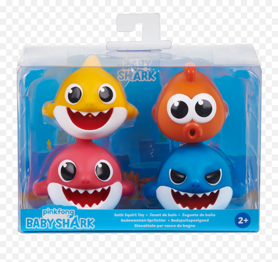 Bath Squirt Toys - Baby Shark Bath Squirters Emoji,Shark Emoticon
