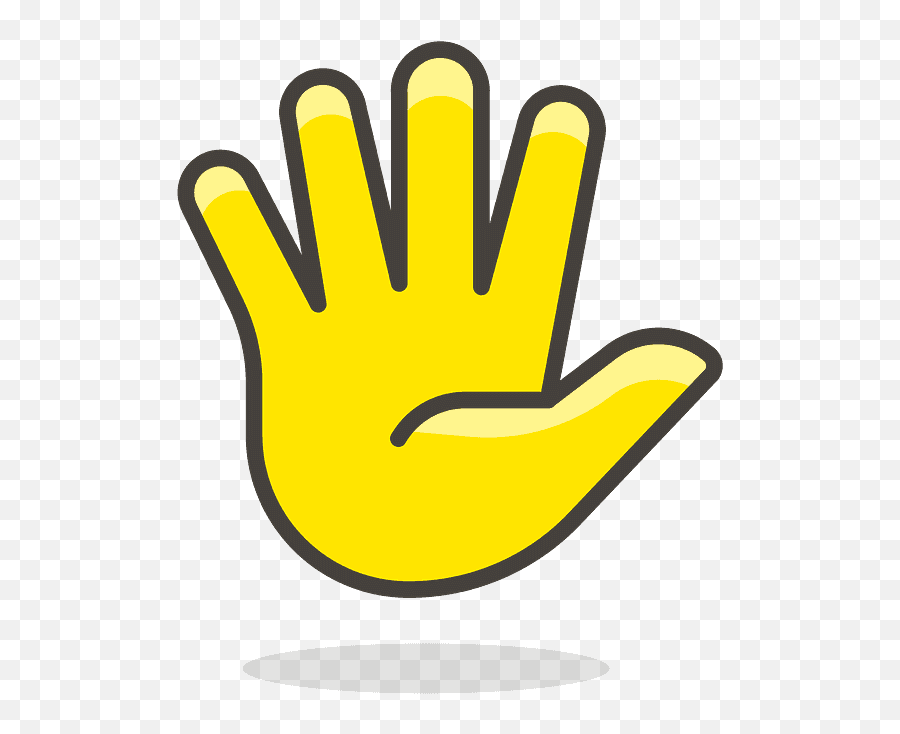 Hand With Fingers Splayed Emoji Clipart - Download Gambar Jari Tangan,Fingers Emoji