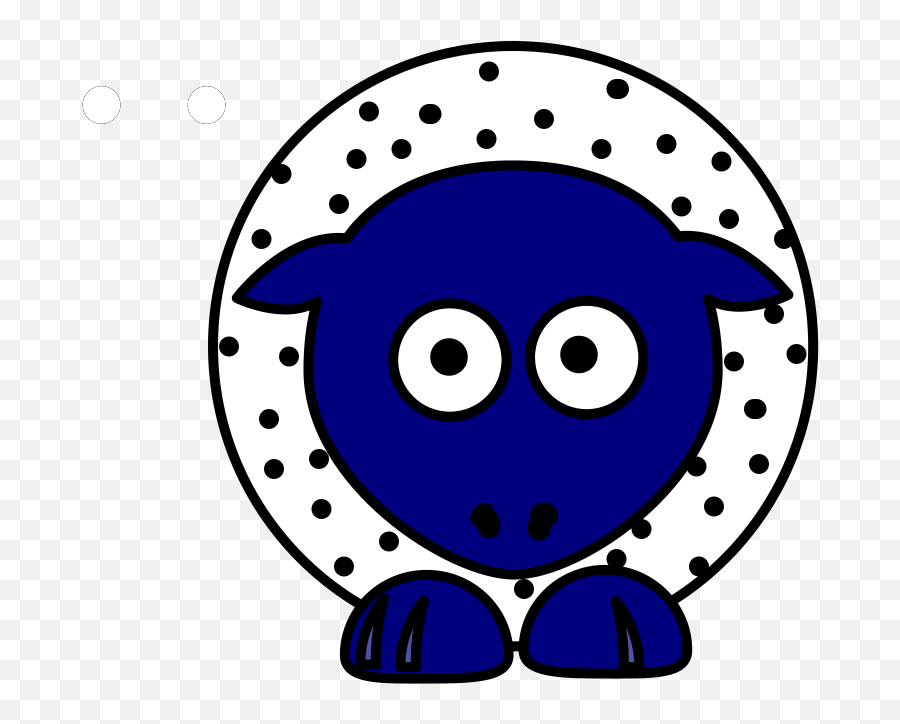 Sheep - White With Black Polkadots And Blue Feet Svg Vector Emoji,Feet Emoticon