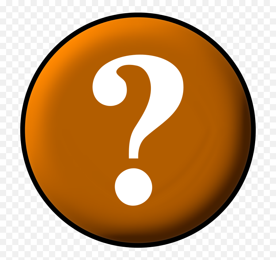 Download Hd Circle Question Orange - Question Mark Icon Emoji,Circle Emojis With Marks