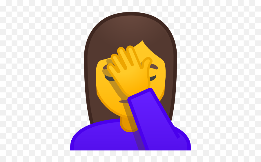 Woman Facepalming Free Icon Of Noto Emoji People,Free Face Palm Emojis