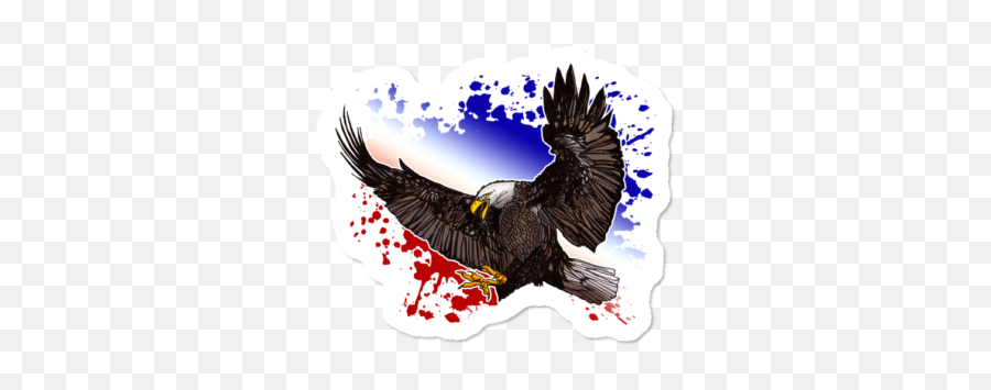 Best Eagle Stickers Design By Humans Emoji,Eagle Flag Emoji