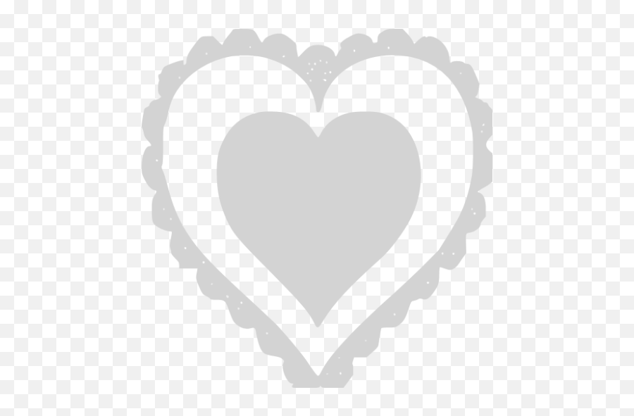 Light Gray Heart 52 Icon - Free Light Gray Heart Icons Emoji,Whiteheart Emoticon