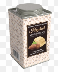 Masterpiece Collection Hazelnut White Chocolate Cocoa 625oz Square Tin - Types Of Chocolate Emoji,Hazelnut Emoji