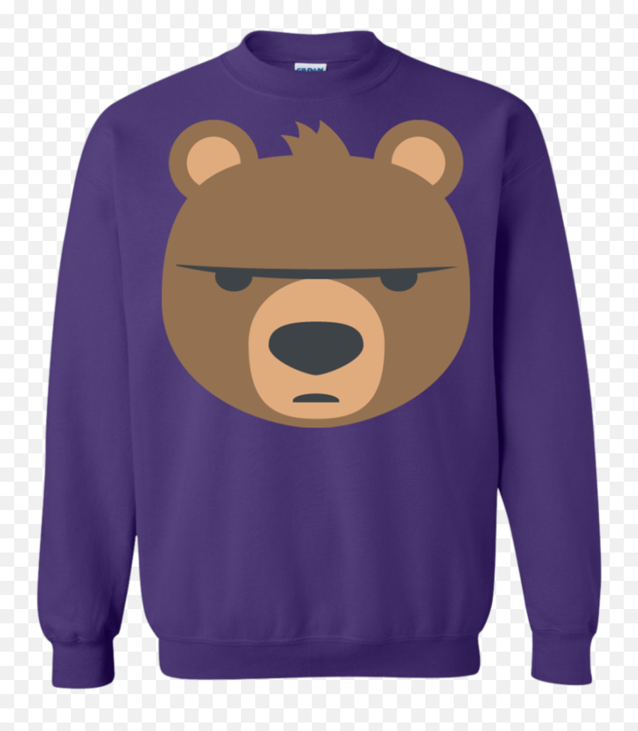 Bear Emoji Png - Long Sleeve,Black Bear Emoji