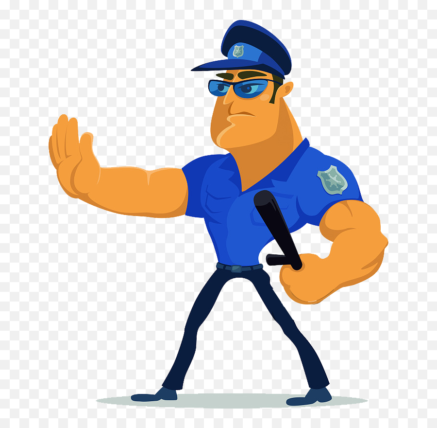 Police Officer Guard Illustration - Security Guard Cartoon Emoji,Security Guard Emoji