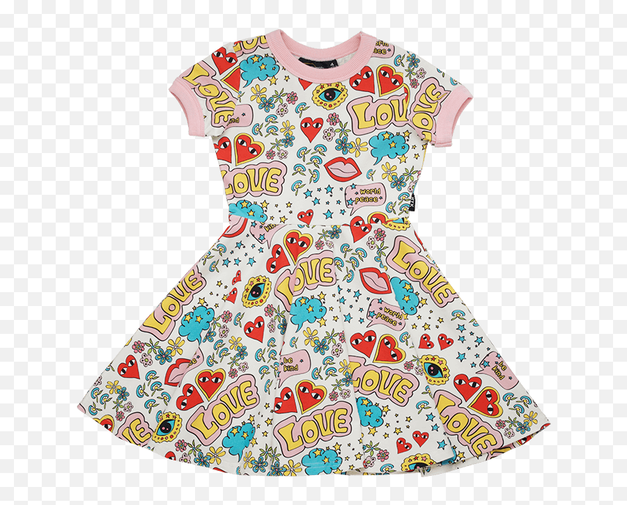 Rock Your Baby - Basic Dress Emoji,Emoji Dresses For Little Girls