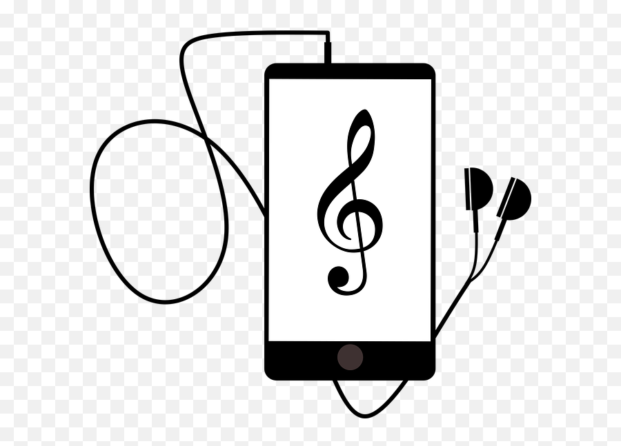 Free Image On Pixabay - Earphones Music Silhouette Mp3 In Emoji,Emoji Earphones