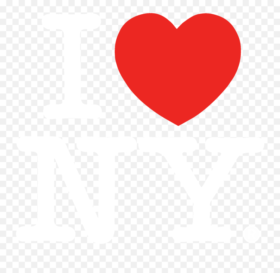 Download Hd I Love Ny Vector - Love Ny Heart Vector Red Heart Clip Art Emoji,Emoji For Bbm