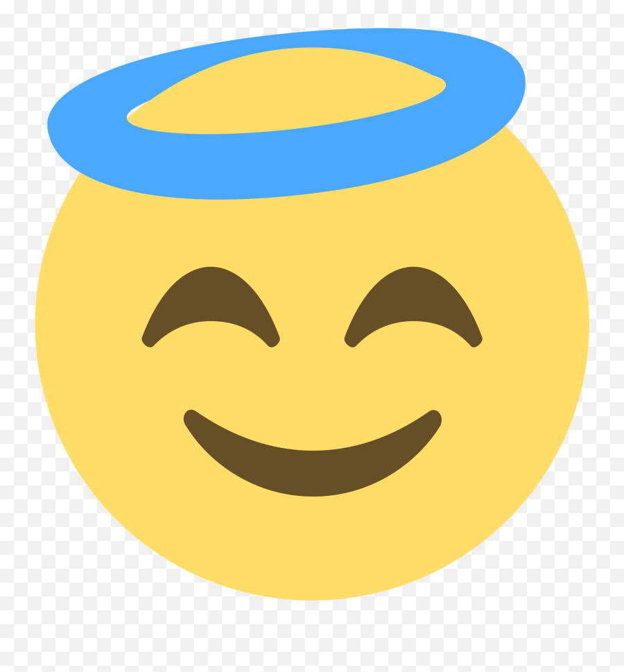 Smiling Face With Halo - Transparent Background Angel Emoji Png,Halo Emoji