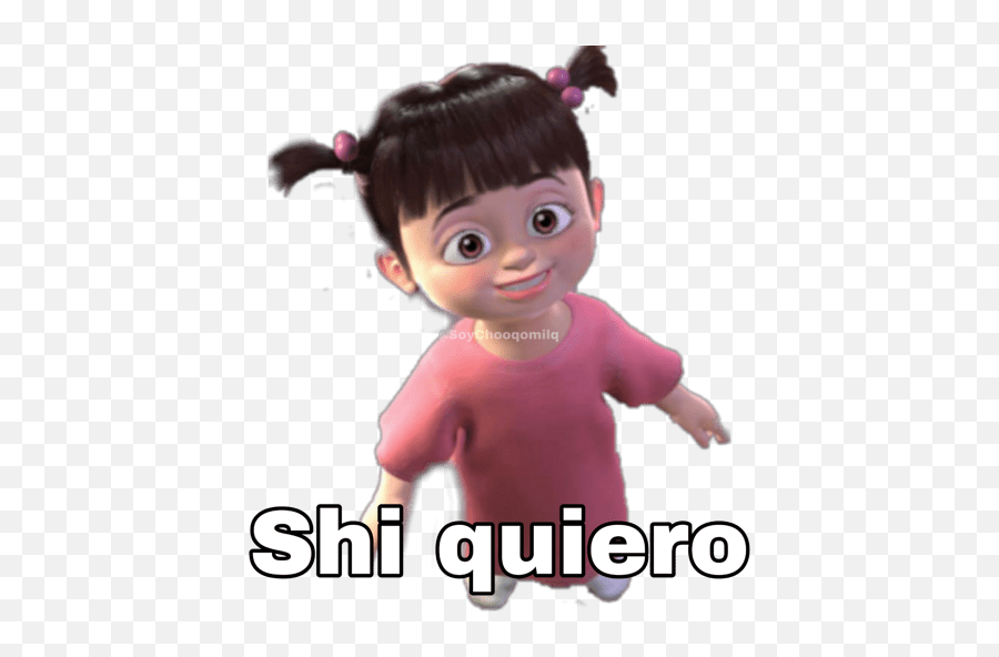 Boo - Stickers De Boo Monster Inc Whatsapp Emoji,Pigtail Emoji